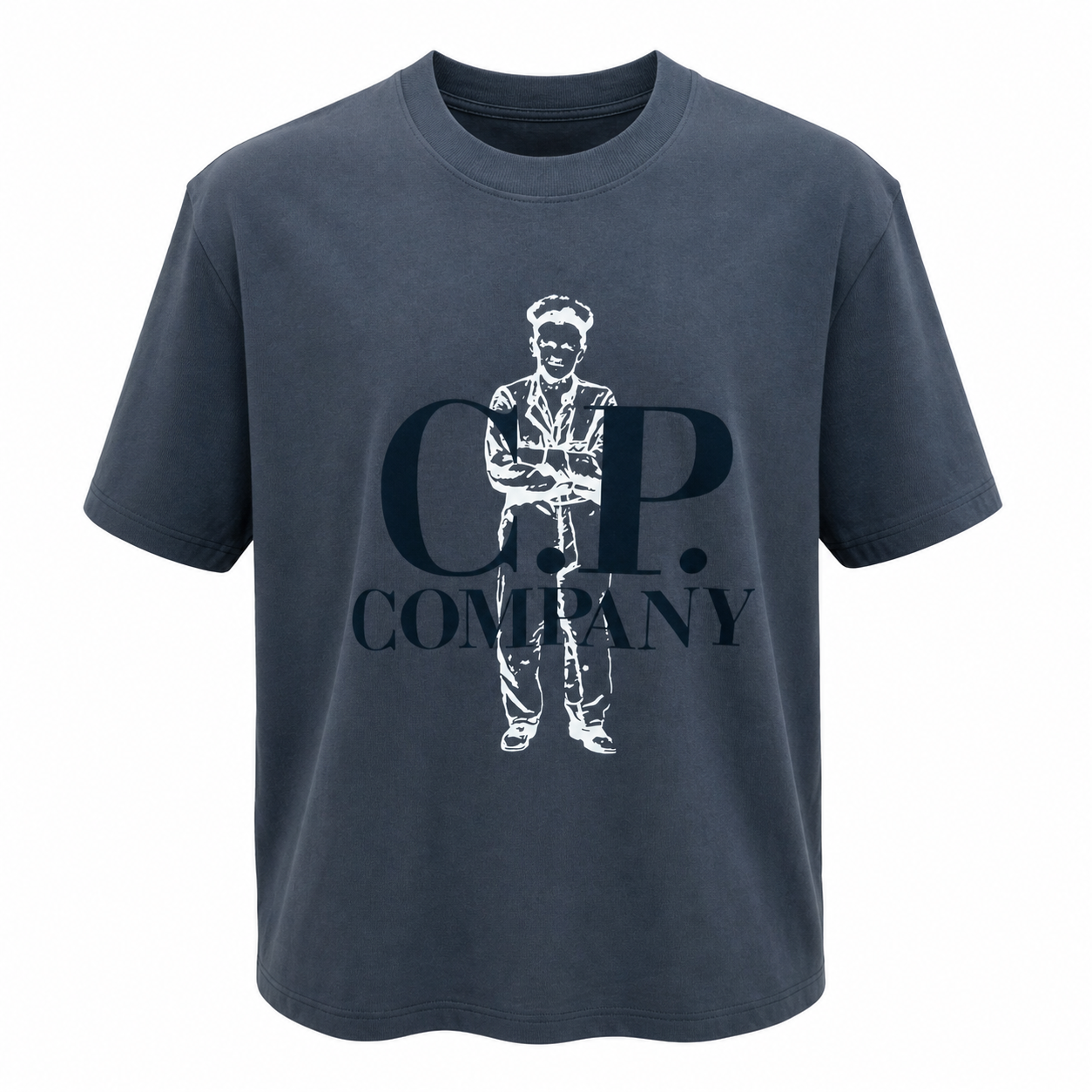 C.p company grey quality t shirt 300gsm 100% cotton