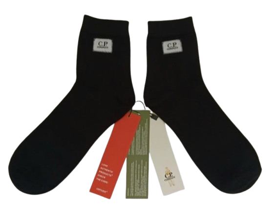 c.p company 1 pack, 3 pairs of black ancle socks