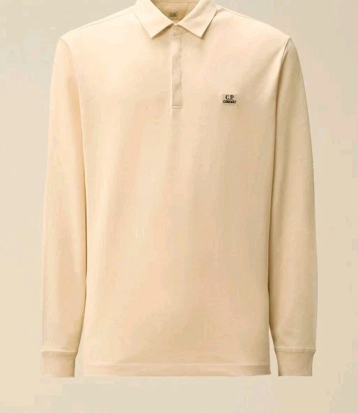 C.p company long sleeve polo shirt (Lemon)