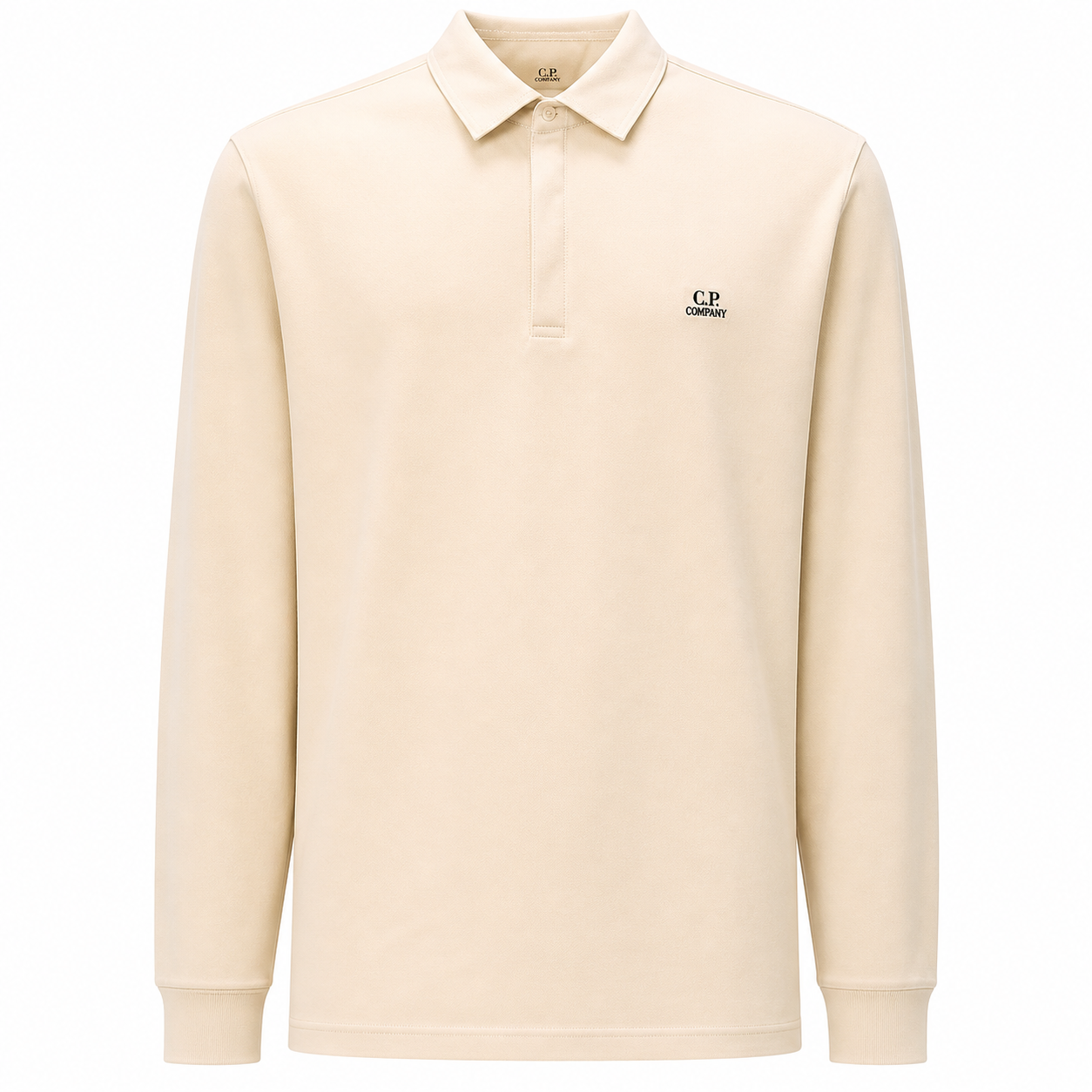 C.p company long sleeve polo shirt (Lemon)